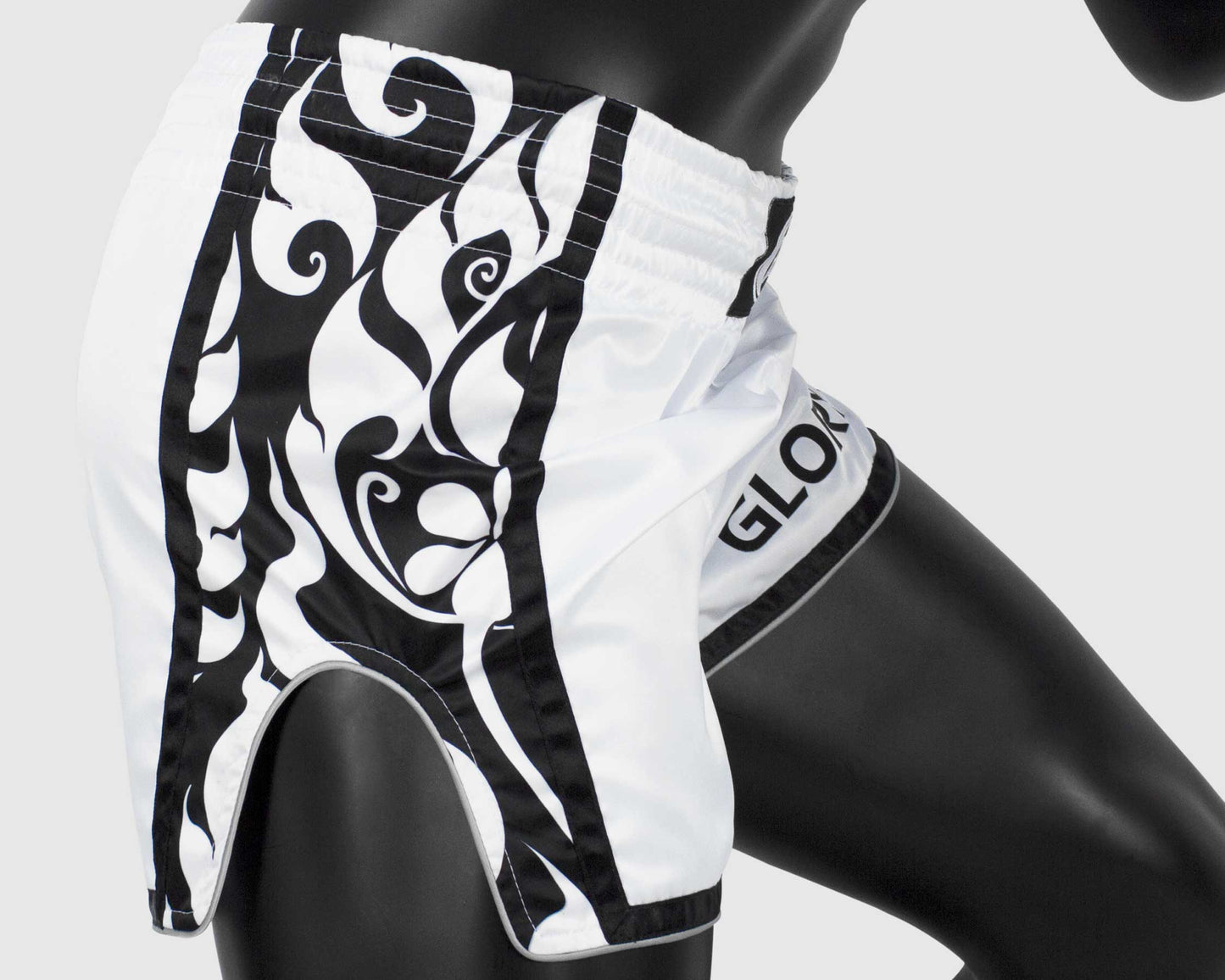 Fairtex BSG3 GLORY fight shorts White Black