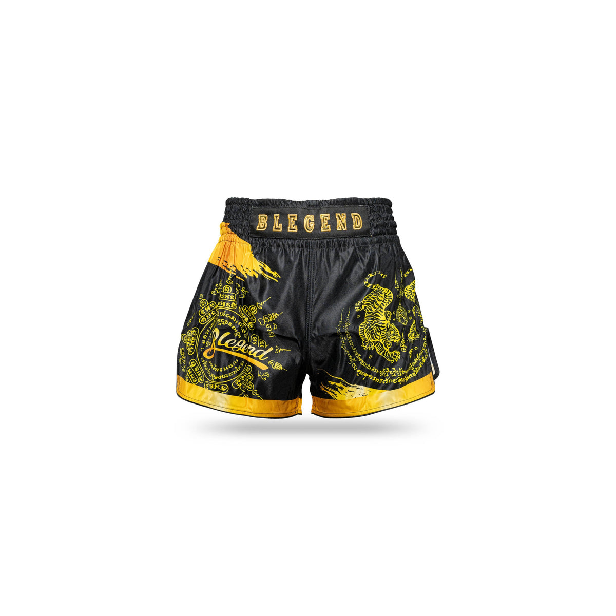 Blegend Boxing Shorts Gold Tiger