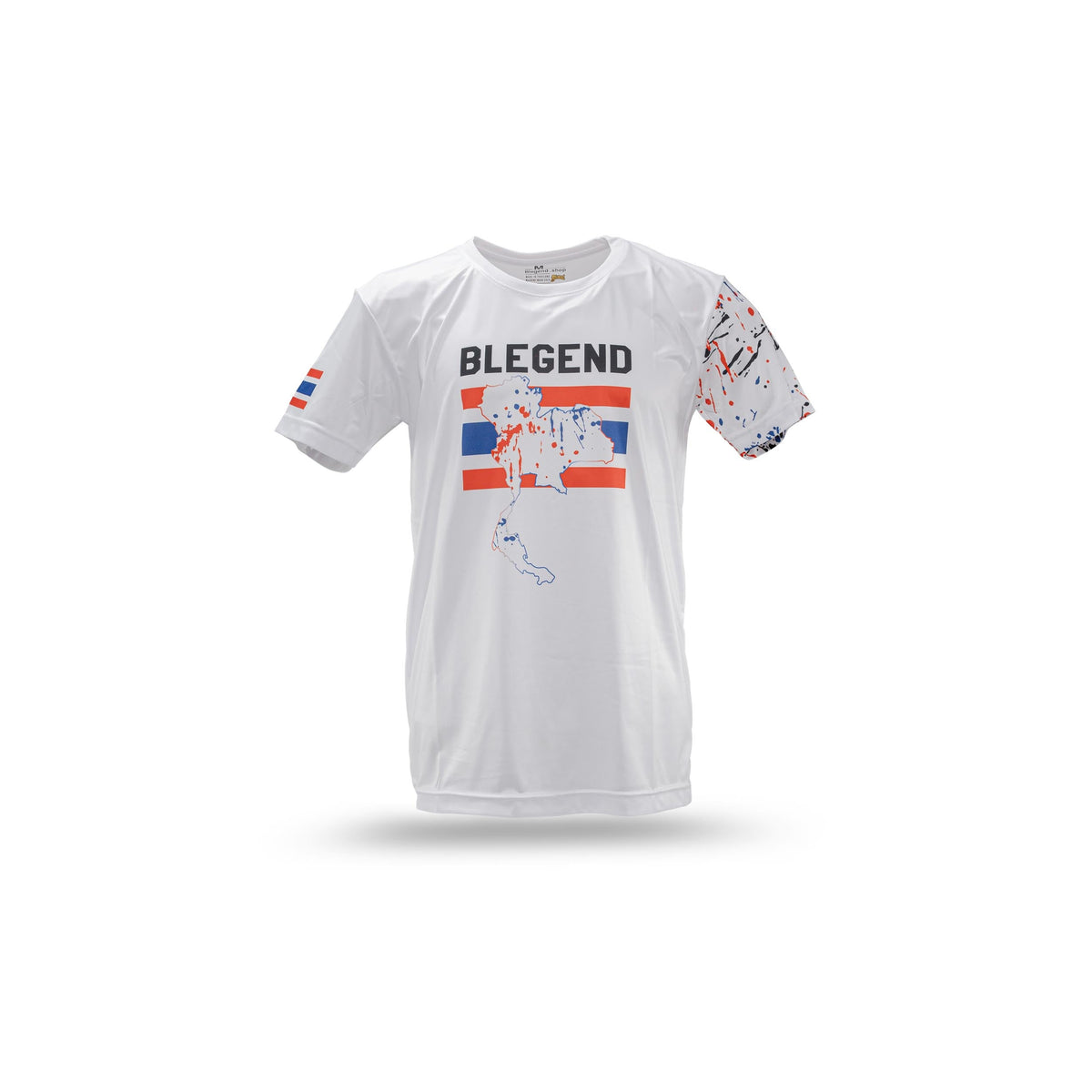 Blegend Thai Pride White Dry-Fit Muay Thai T-Shirt