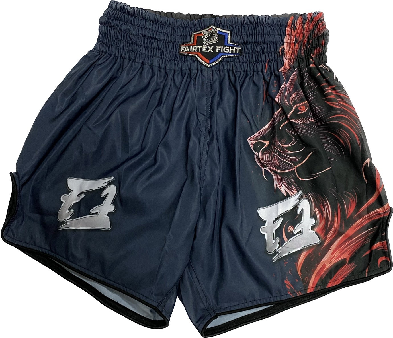 Shop Online For Fairtex Fight Promotion Shorts Lion Black Red at MUAY THAI OUTLET