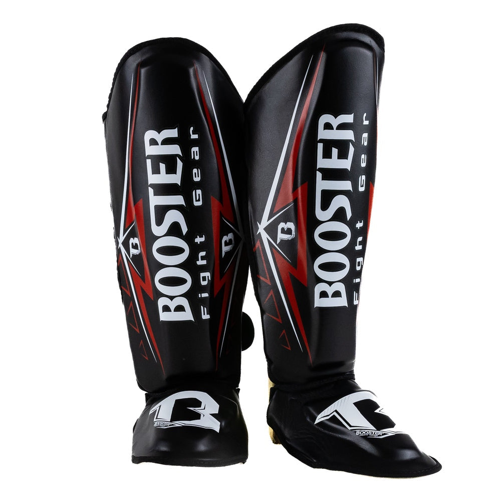 Booster Shin Guards WAR Series BK/RD