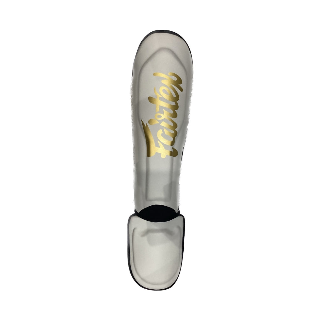 Booster X Fairtex Muay Thai Shin Guards SPB1 White Gold