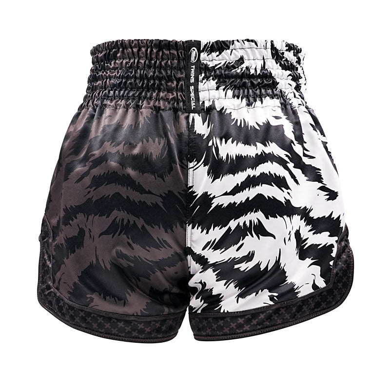 Twins Special Muay Thai Shorts TBS-Jungle Black White