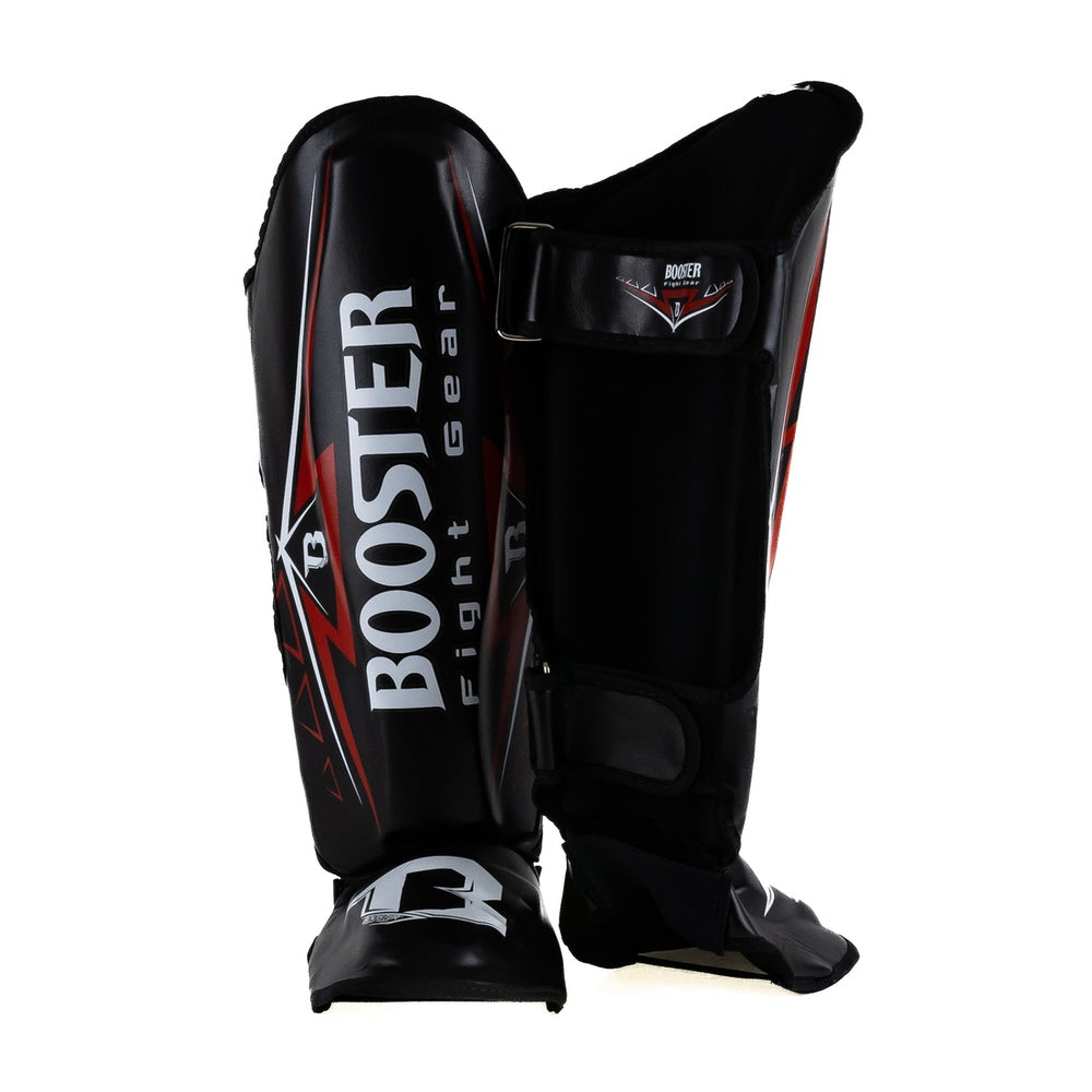 Booster Shin Guards WAR Series BK/RD