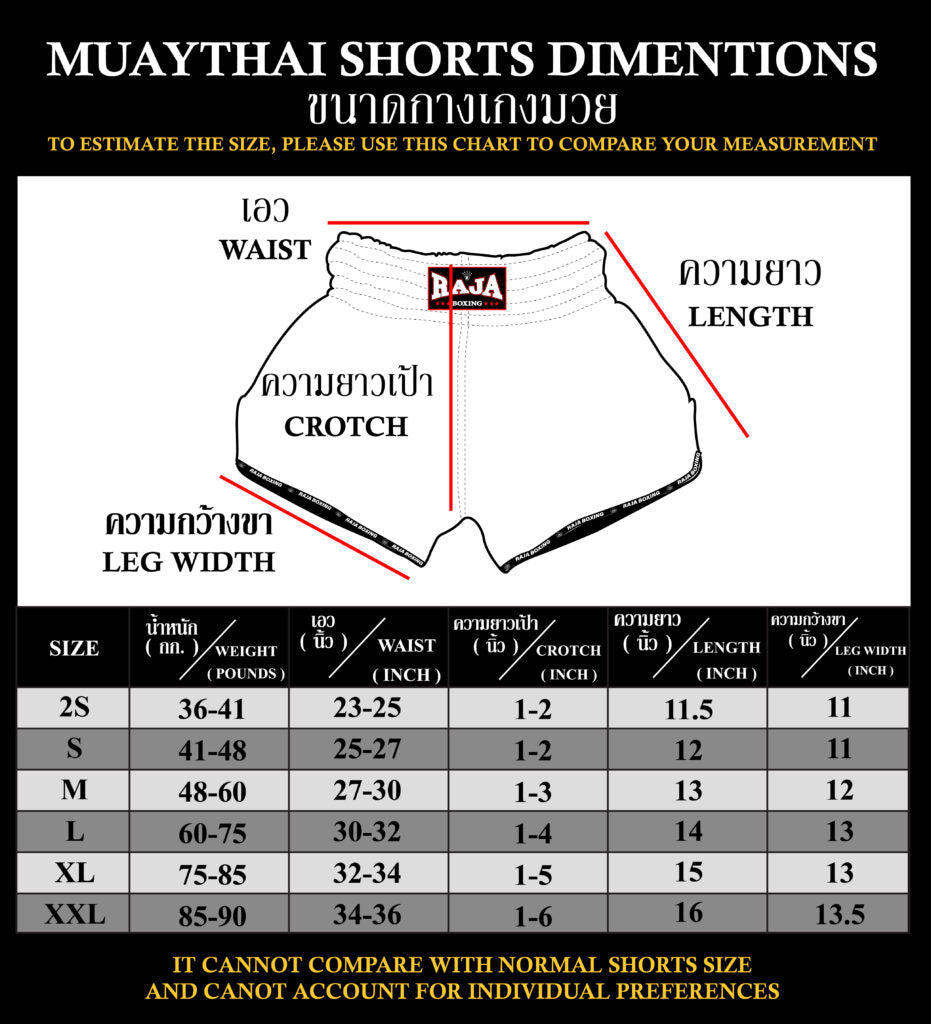 Raja Muay Thai Shorts Rapper R08