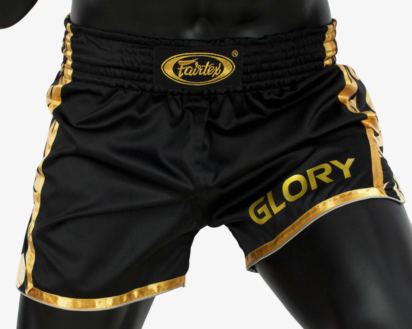 Fairtex BSG1 GLORY fight shorts Black Gold