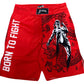 Blegend MMA Shorts Red Passion