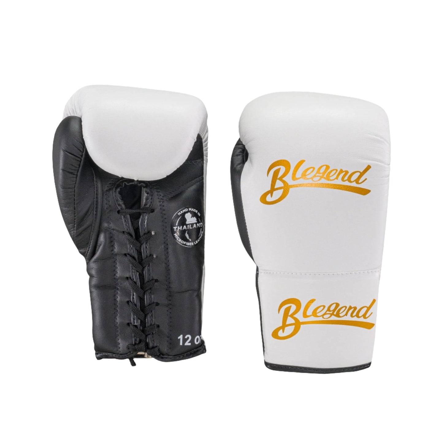 Blegend Boxing Gloves BGLLP Lace Up White Black