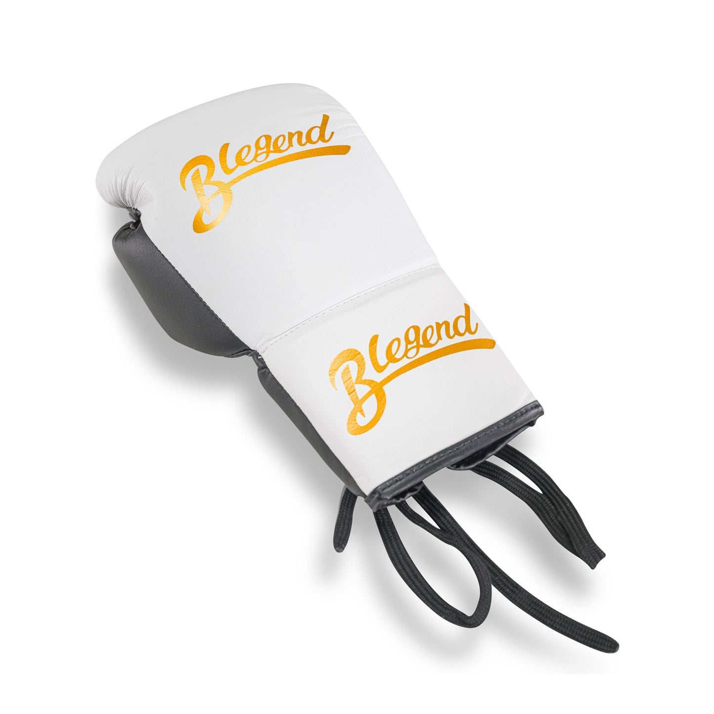 Blegend Boxing Gloves BGLLP Lace Up White Black