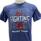 Blegend Muay Thai, Boxing T-shirt  Erke Blue