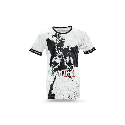 Blegend Nak Muay Dry-fit Muay Thai T-shirt White