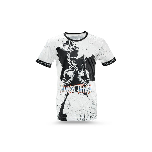 Blegend Nak Muay Dry-fit Muay Thai T-shirt White