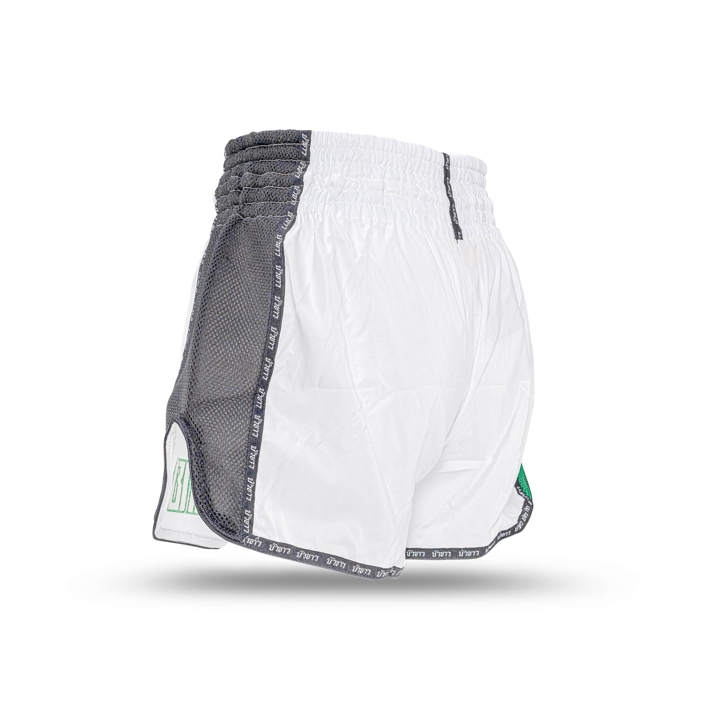 Buakaw Shorts BFG6-1 WHITE GREEN BLACK