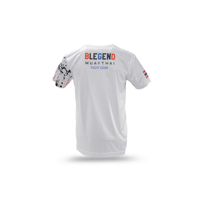 Blegend Thai Pride White Dry-Fit Muay Thai T-Shirt