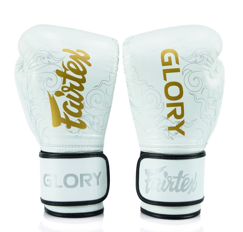 Fairtex Boxing Gloves GLORY BGVG3 Valco White