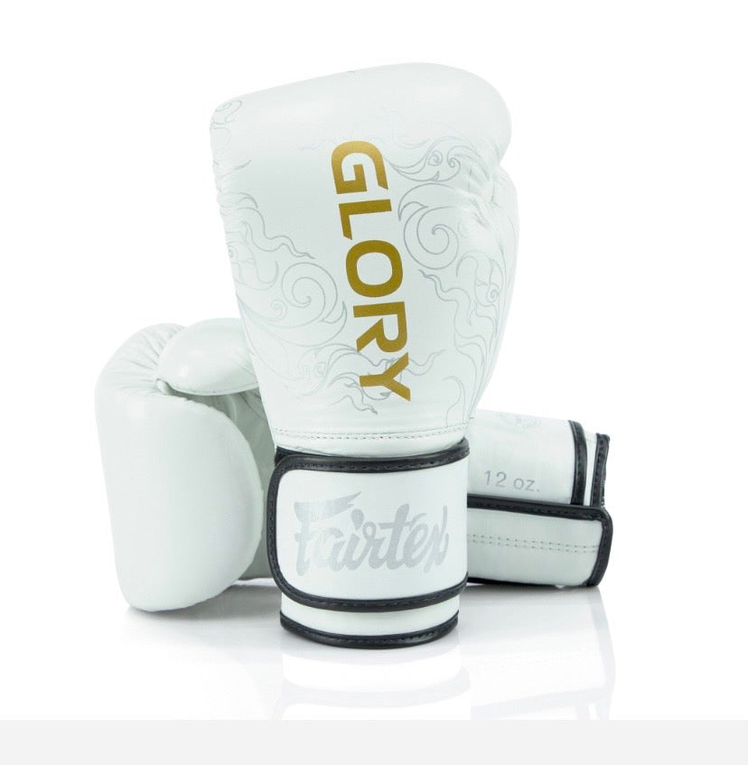 Fairtex Boxing Gloves Glory BGVG3 Valco White