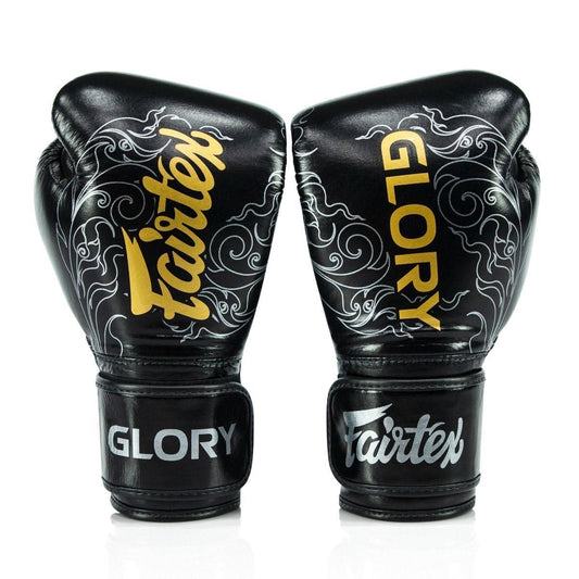 Fairtex Boxing Gloves Glory BGVG3 Valco Black Silver