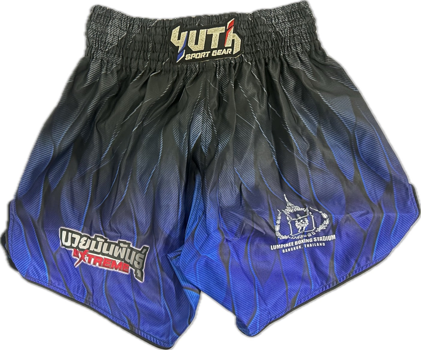 Fairtex Fight Muay Thai Shorts Dark Spirit Black Blue