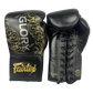Fairtex Boxing Gloves BGLG3 Lace Up Black gold