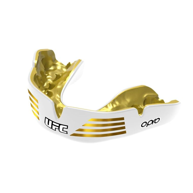 Opro Mouth Guard UFC Strike Gold White Gold Instant Custom