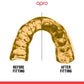 Opro Mouth Guard Dark Blue Gold Instant Custom Single Color