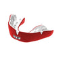 Opro Mouth Guard Red White Instant Custom Single Color