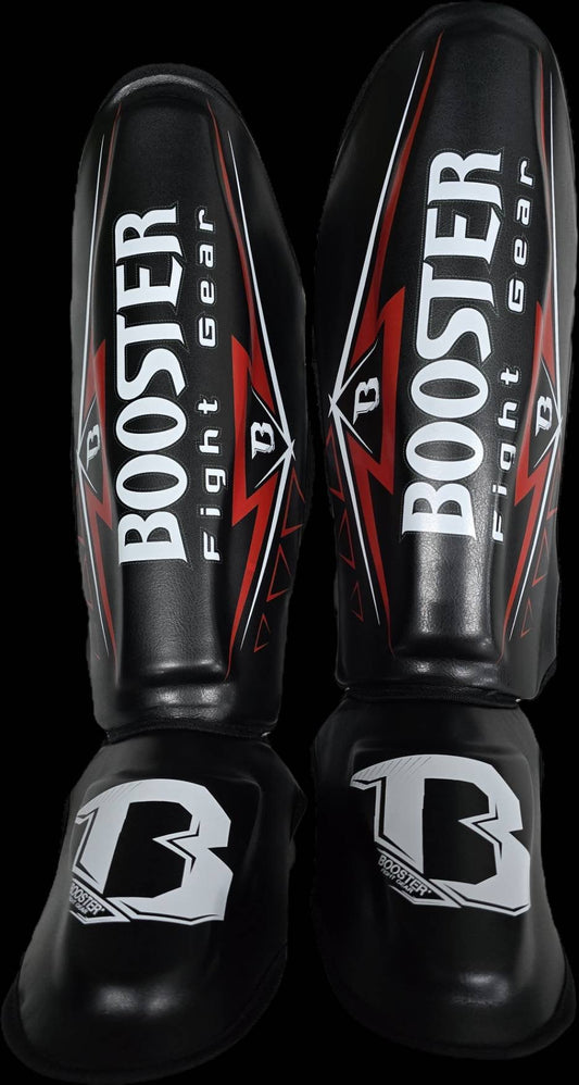 Booster Shin Guards WAR SERIES Black Red