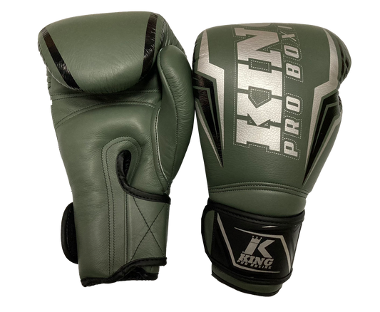 King Pro Boxing Gloves THOR Olive