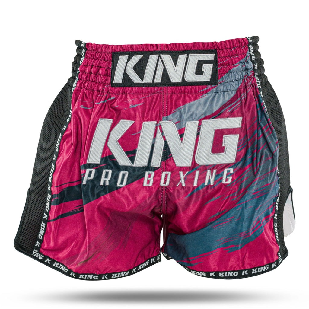 King Pro Boxing Shorts New Wave Red