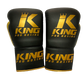 King Pro Boxing Gloves BG Lace Up Black