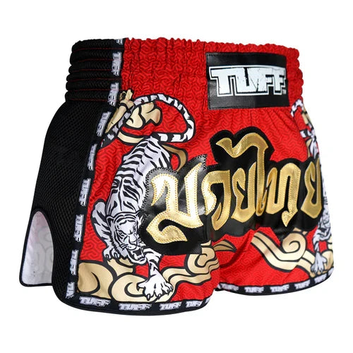 Tuff Muay Thai shorts Tuf-MRS301 Red