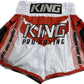 King Pro Boxing Shorts KPB Starr White Red