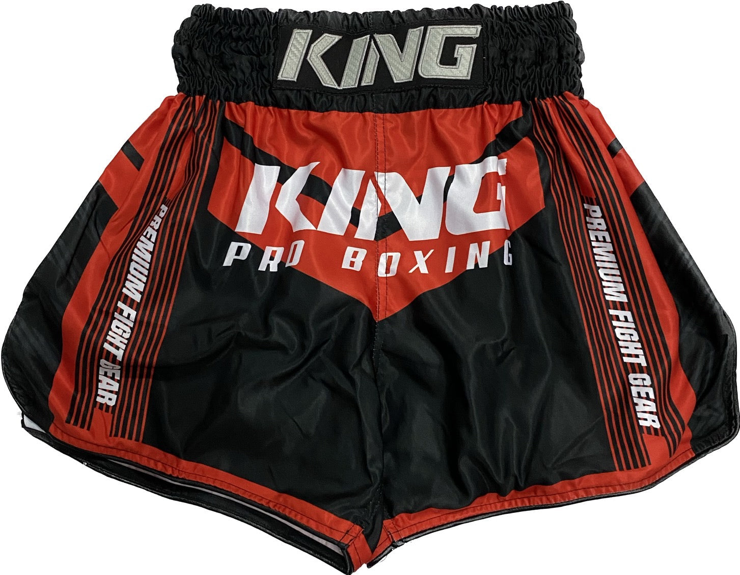 Shop Online For King Pro Boxing Shorts KPB Starr Black Red at MUAY THAI OUTLET