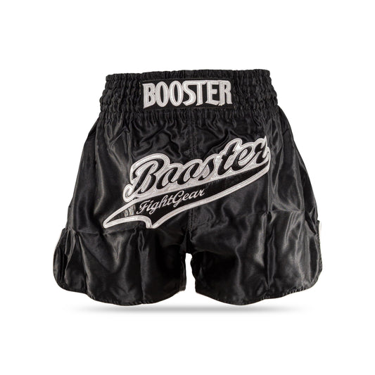Booster Fight Gear Boxing Shorts TBT Thunder Black Silver
