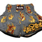 Raja Muay Thai Shorts Grey Tiger R168