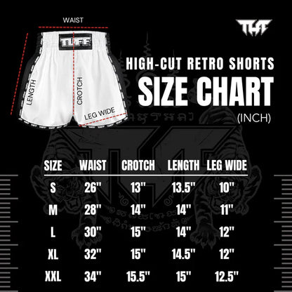 Tuff Muay Thai Shorts TUF-RMS121-BLK