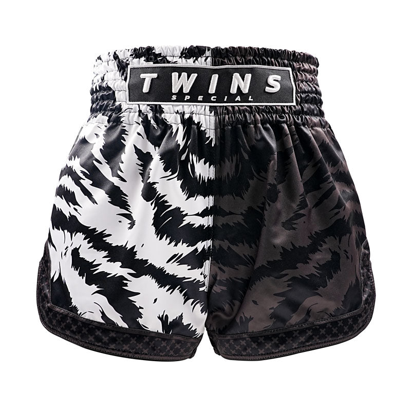 Twins Special Muay Thai Shorts TBS-Jungle Black White