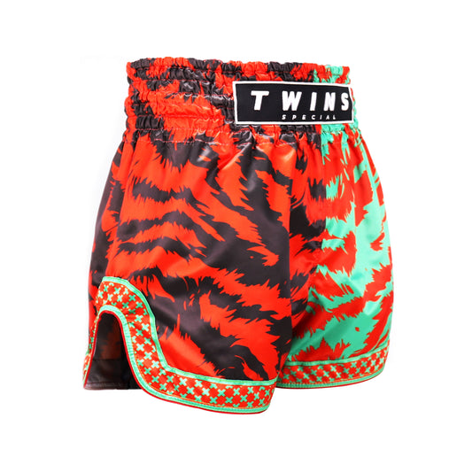 Twins Special Muay Thai Shorts TBS-Jungle Black Green