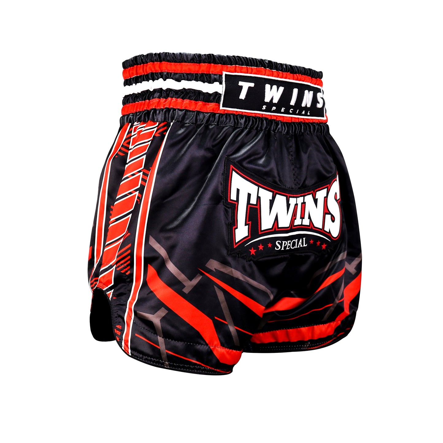 Twins Special Muay Thai Shorts TBS-Racing Black Red