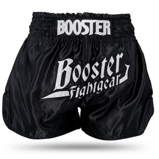 Booster Fight Gear Boxing Shorts TBT Thunder Black White