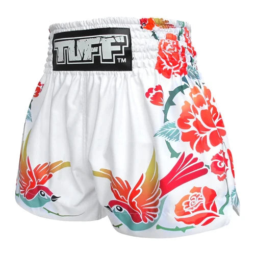 Tuff Muay Thai Shorts TUF-MS618 WHT