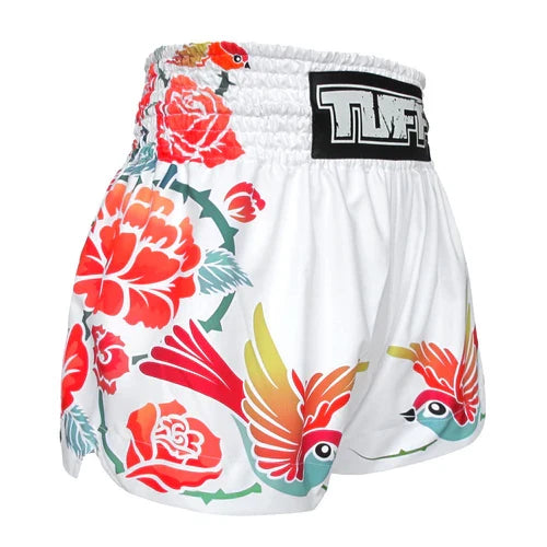 Tuff Muay Thai Shorts TUF-MS618 WHT