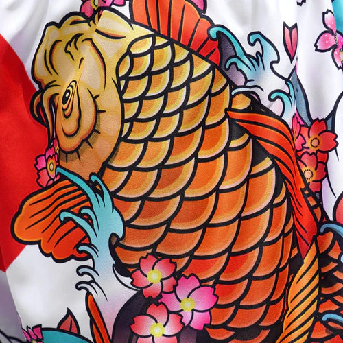 Tuff Muay Thai Shorts TUF-MS637 WHT