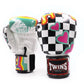 Twins Special Fancy Boxing Gloves FBGVL3-655 White Chess