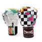 Twins Special Fancy Boxing Gloves FBGVL3-655 White Chess