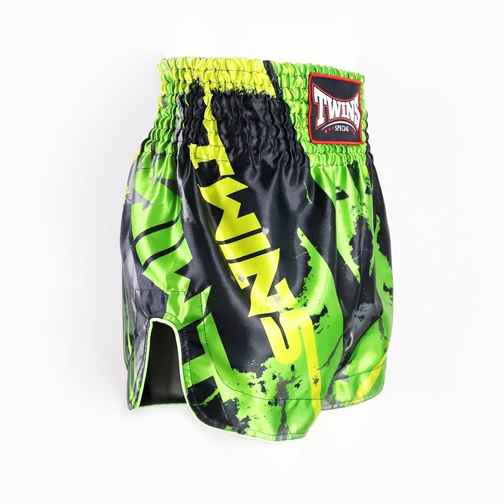 Twins Special Muay Thai Shorts TBS Candy Black Green