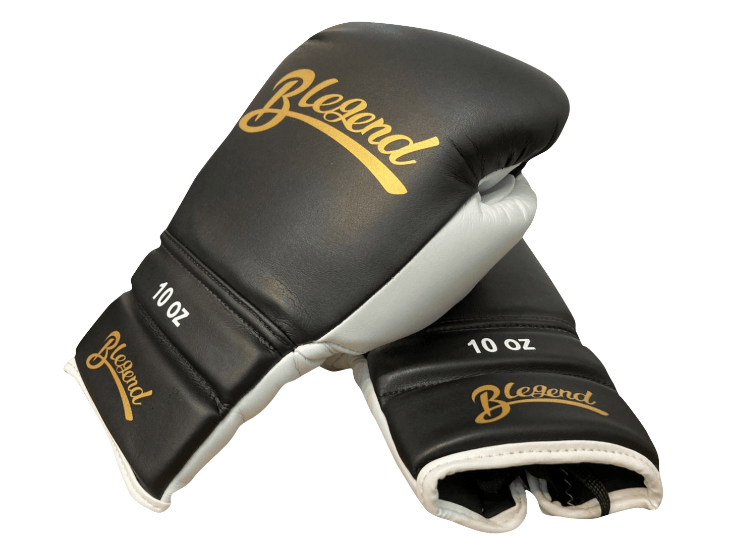 Blegend Boxing Gloves BGLLP Lace Up Black White Blegend