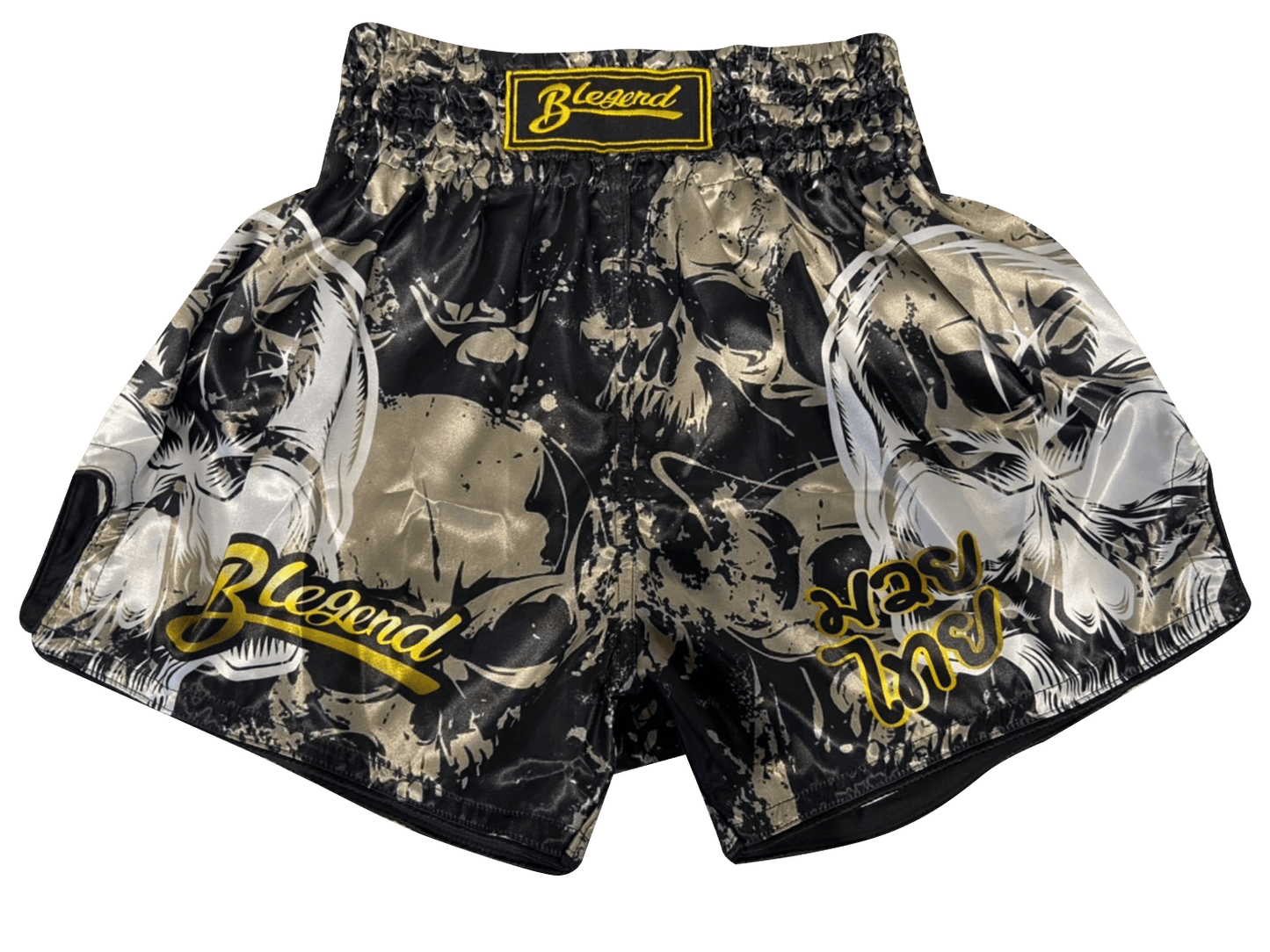 Blegend Boxing Shorts Skull Brown