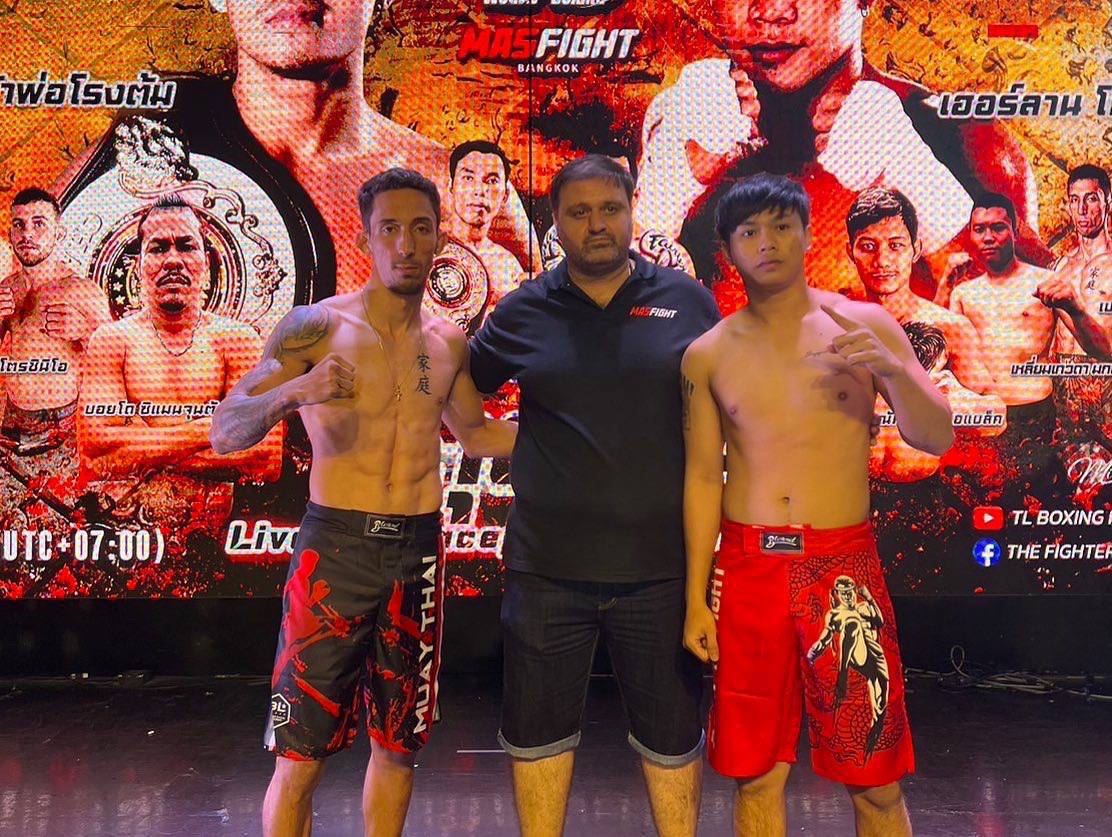 กางเกงขาสั้น Blegend MMA Red Passion