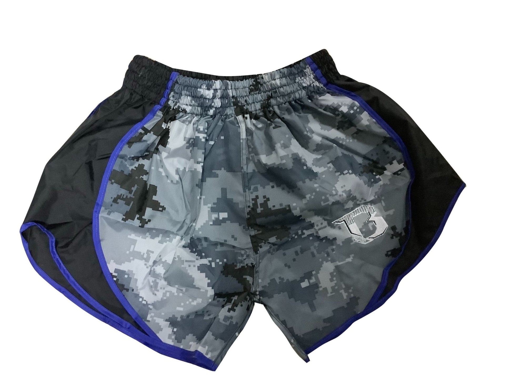 Booster Shorts Retro Hybrid Karo Blue